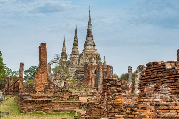 Wat Phra Si Sanphet bij ayutthaya, Thailand — Stockfoto