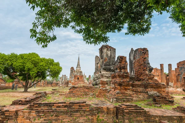 Wat Phra Si Sanphet bij ayutthaya, Thailand — Stockfoto