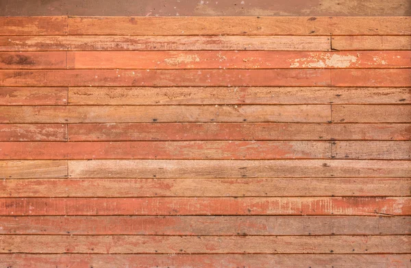 Detalhe padrão de textura de tira de madeira vermelha velha — Fotografia de Stock