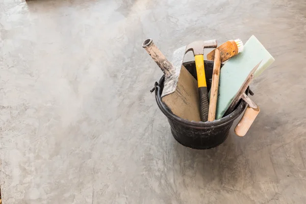 Herramientas de construcción para trabajos de hormigón —  Fotos de Stock