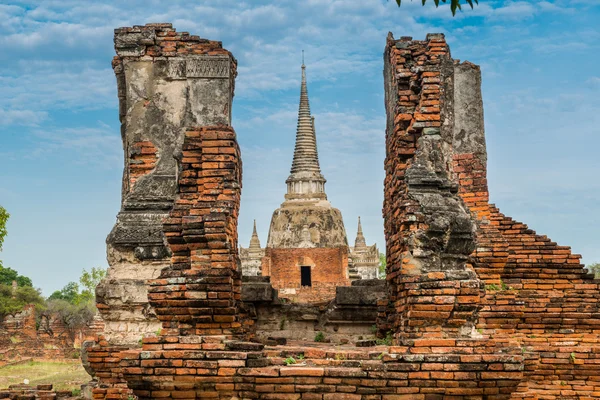 Wat Phra Si Sanphet vid ayutthaya, thailand — Stockfoto