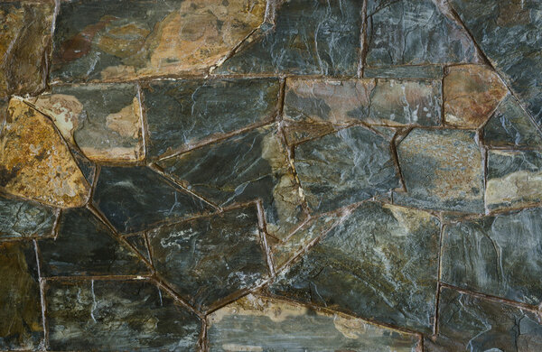 background of slate stone wall surface