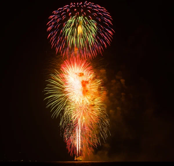 Fireworks in the night — Stock Photo, Image