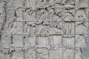betonarme duvar arasında styrofoam