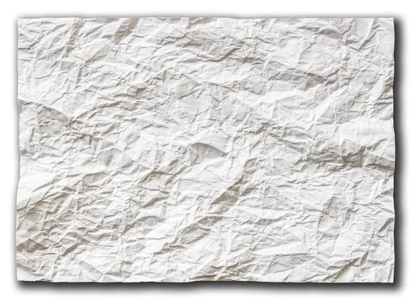 Biały teksturowanej arkusz papieru złożone w szesnastu części — Zdjęcie stockowe