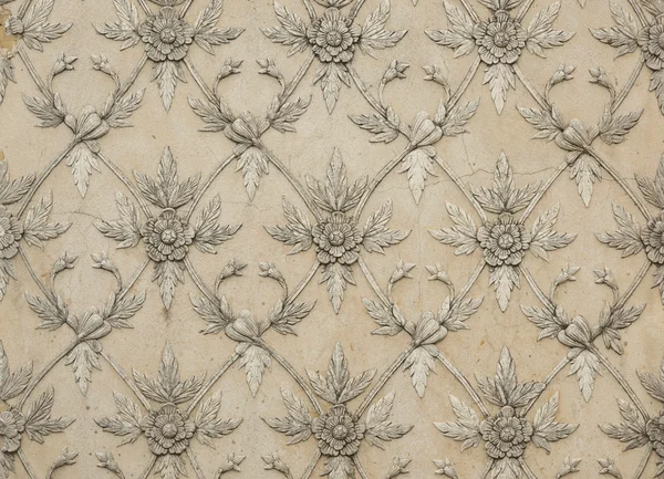 Flower shape line of old stucco work — Stock Photo, Image