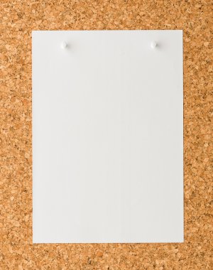 beyaz kağıt Not sayfası beyaz itme ile pin cork board 