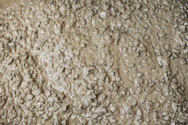 taze beton inşaat sitesinde