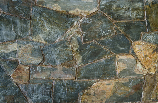 background of slate stone wall surface