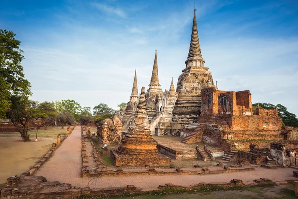 Wat Phra Si Sanphet vid ayutthaya, thailand — Stockfoto