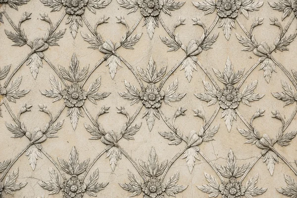 Flower shape line of old stucco work — Stock Photo, Image