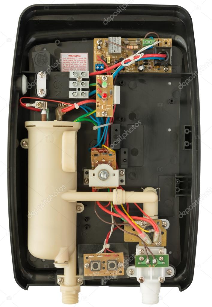 inside of electric water heater 