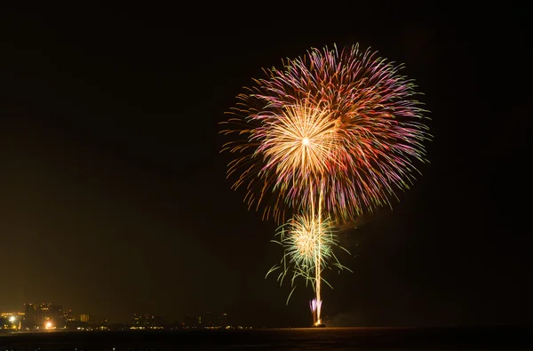 Fireworks in the night — Stock Photo, Image