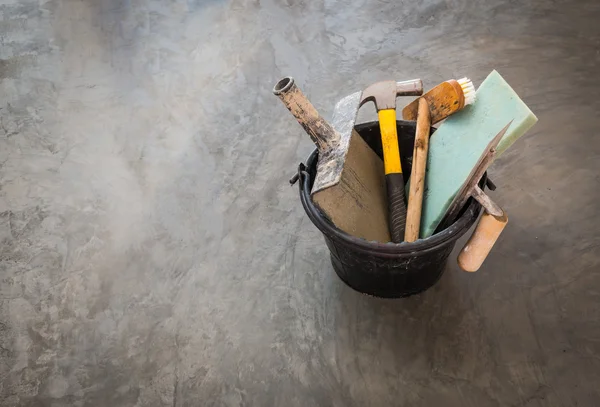 Construction tools for concrete job — Stock Photo, Image