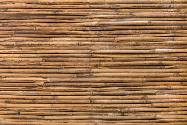 Madeira de bambu de parede de cerca fundo — Fotografia de Stock