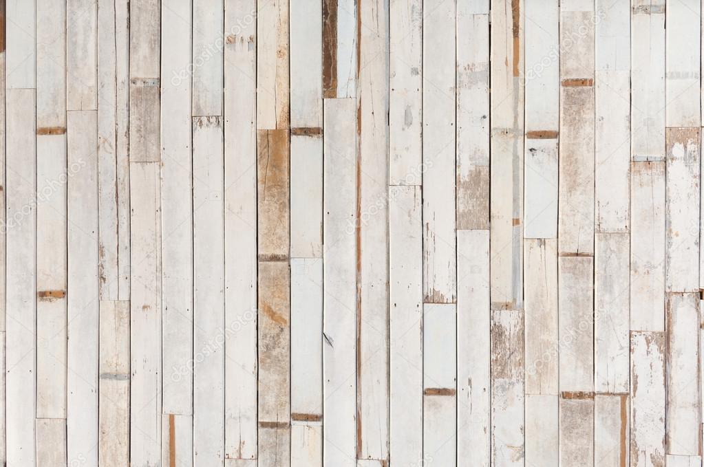 texture of decorative old white wood stripe