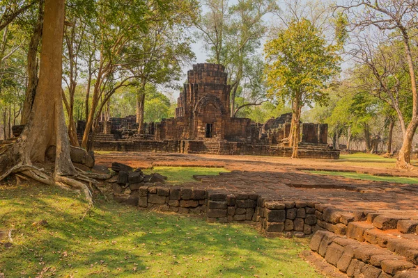 Muang Singha starověké skalní hrad v kanchanaburi — Stock fotografie