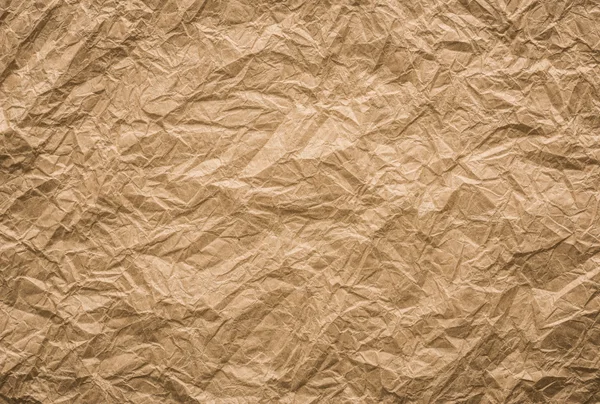 Achtergrond en de textuur van bruin Wrinkled papier — Stockfoto