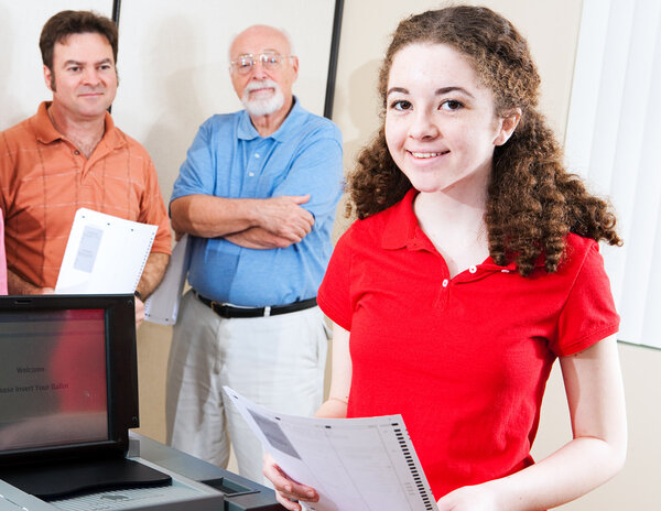 Выборы - Молодой избиратель
