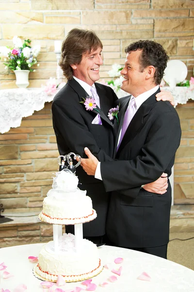 Recepção de casamento para casal gay — Fotografia de Stock