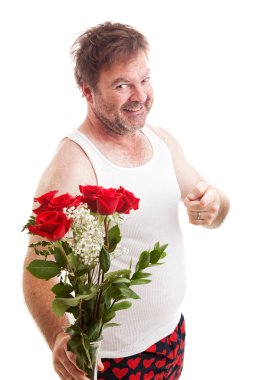 Kocasıyla Valentines çiçek