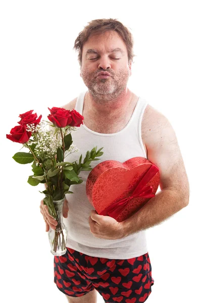 Valentinstag-Kuss — Stockfoto