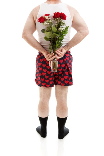 Rosas surpresa para o Dia dos Namorados — Fotografia de Stock