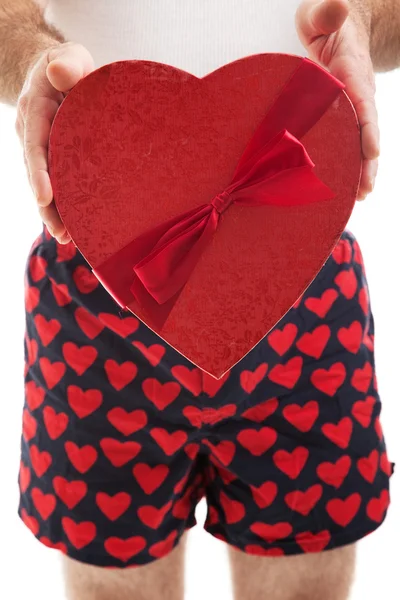 Valentinstag Herzen und Boxer — Stockfoto