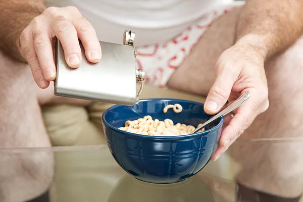 Cereais com bebida — Fotografia de Stock