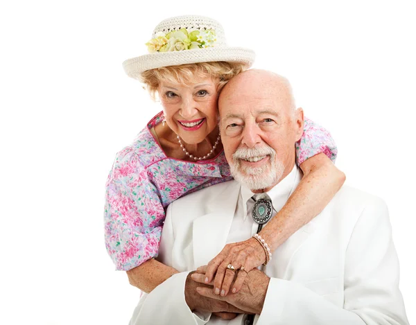 Dolce meridionale anziano coppia — Foto Stock