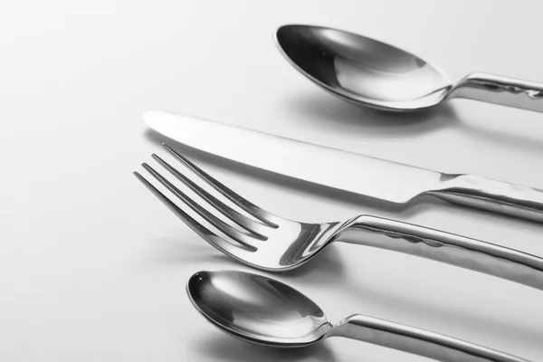 Cutlery set with Fork, Knife and Spoon — Stock Photo, Image