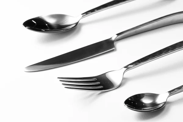 Příbory s vidličku, nůž a lžíci — Stock fotografie