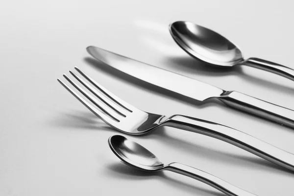 Cutlery set with Fork, Knife and Spoon — Stock Photo, Image