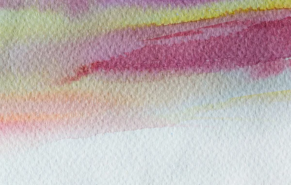 Hires close up water color painting on watercolor paper texture — Stock Photo, Image