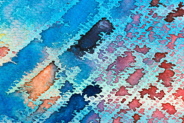 Hires close up water color painting on watercolor paper texture — Stock Photo, Image