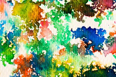 su renk resim üzerine suluboya kağıt dokusu kadar Hires kapatın 