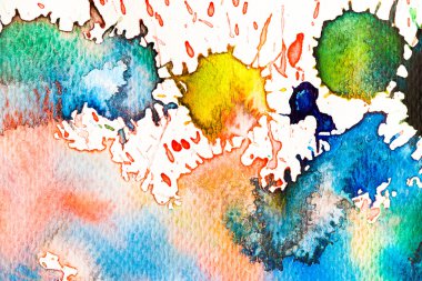 su renk resim üzerine suluboya kağıt dokusu kadar Hires kapatın 