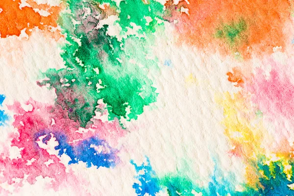 Hires close up water color painting on watercolor paper texture — Stock Photo, Image