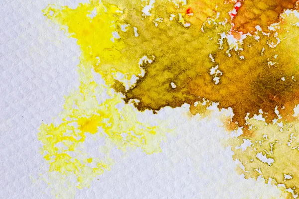 Hires close up water color painting on watercolor paper texture — Stock Photo, Image