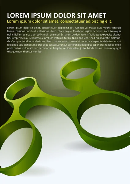 Fondo vectorial abstracto para folleto o póster — Archivo Imágenes Vectoriales