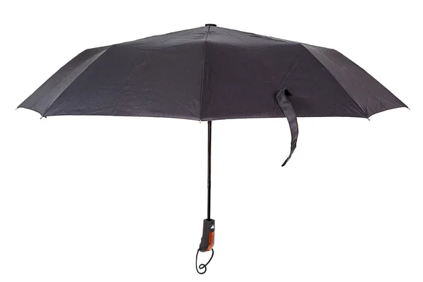 Black umbrella on white background. — Stock Photo, Image