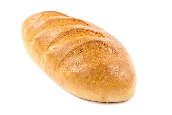 Bochník chleba na bílém pozadí. — Stock fotografie