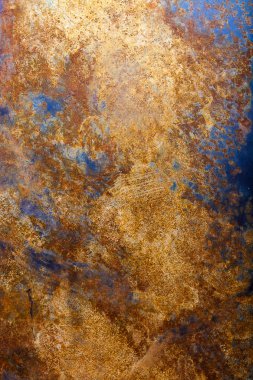 Arka plan olarak metalin üzerindeki pas.