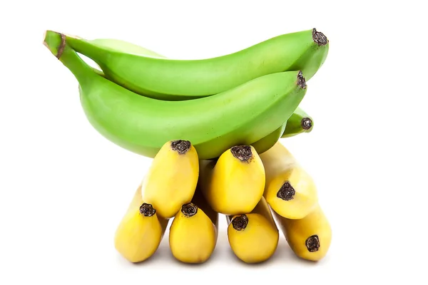 Bananen geïsoleerd op witte achtergrond — Stockfoto