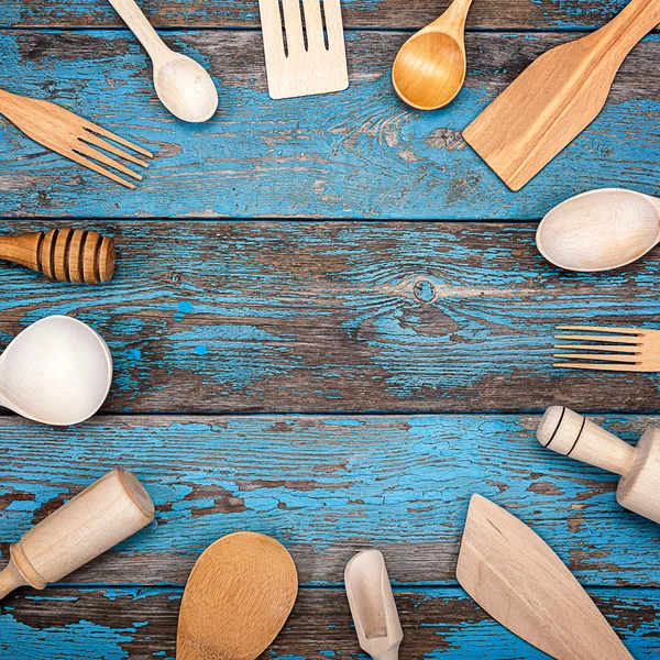 Set de utensilios de cocina. Accesorios para cocinar . —  Fotos de Stock