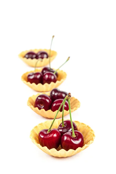 Fresh en sweet cherry frukter. — Stockfoto