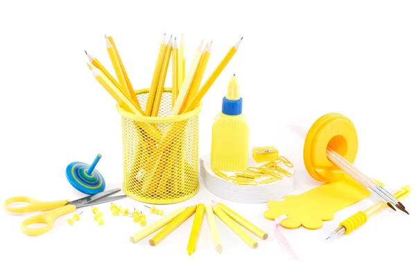 Office and school accessories. Back to school. — Stock Photo, Image