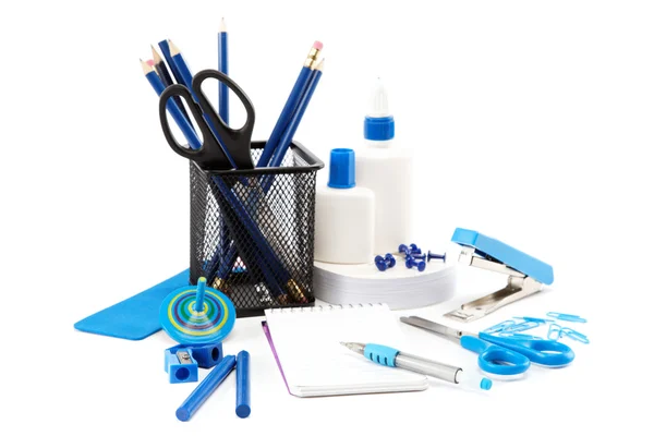 Office and school accessories. Back to school. — Stock Photo, Image