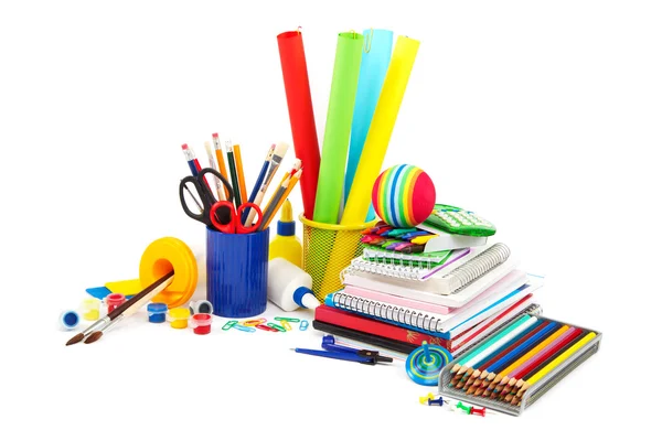 Materiale scolastico e per ufficio. Ritorno a scuola . — Foto Stock