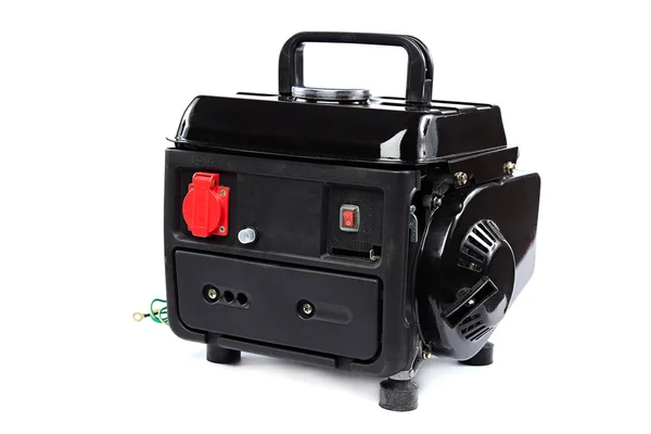 Portable fuel electric generator on white background. — Stock Photo, Image